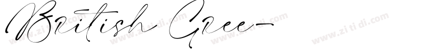 British Gree字体转换